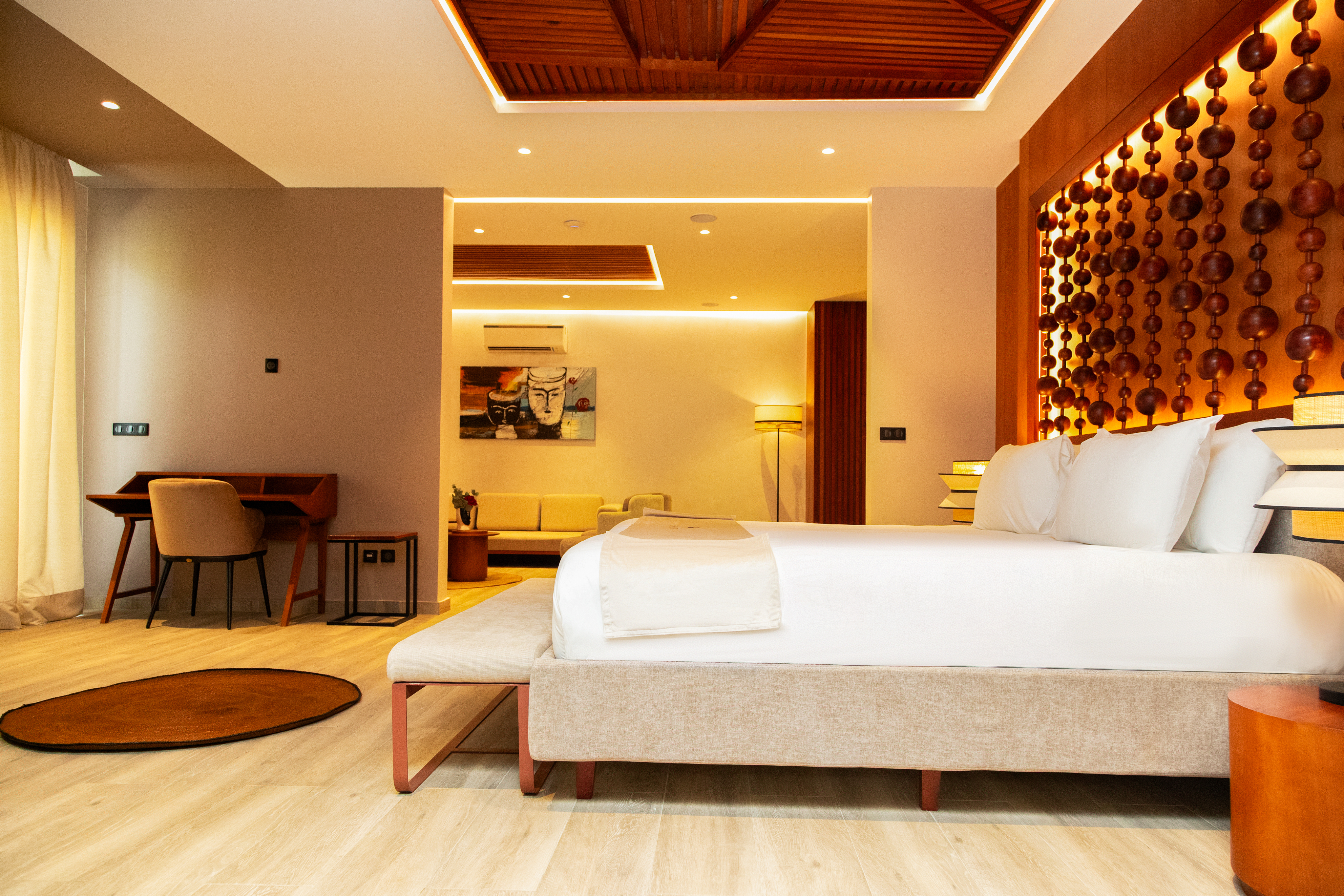 Interior of a luxurious hotel suite